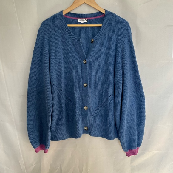 Northern Reflections Soft Ribbed Knit Relaxed Fit Cardigan - Picture 1 of 6